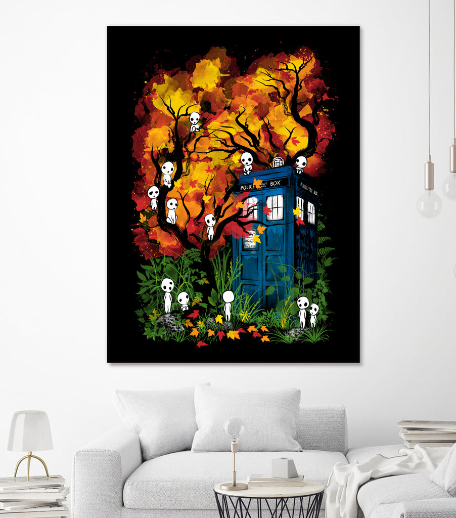 The Doctor in the Forest by Antonio Camarena on GIANT ART - black digital painting