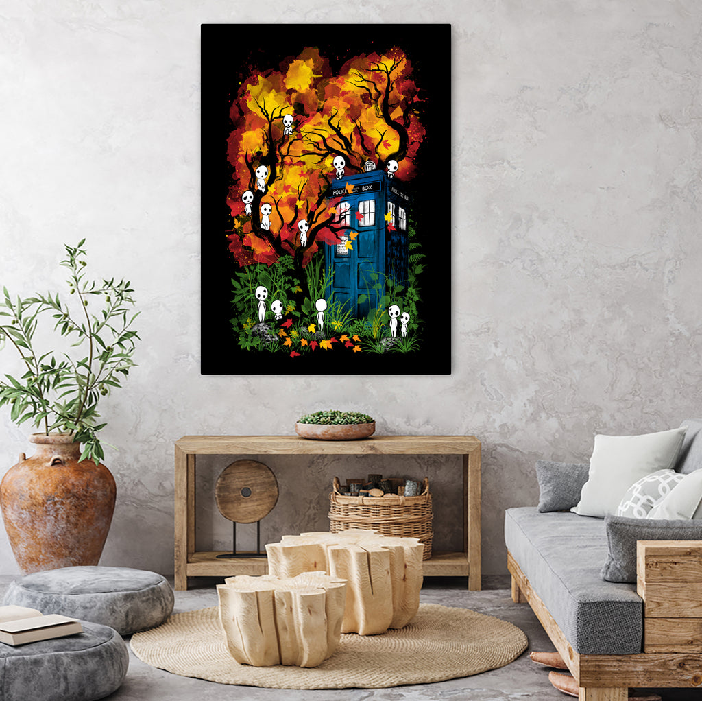 The Doctor in the Forest by Antonio Camarena on GIANT ART - black digital painting