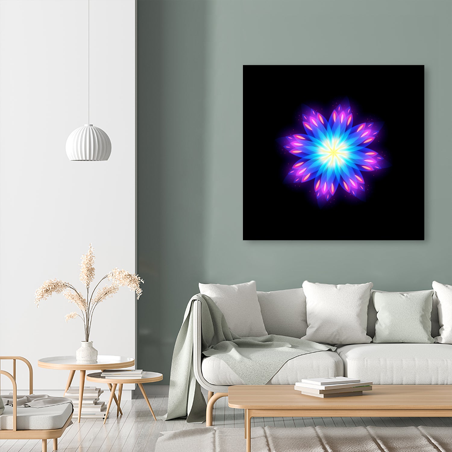 abstract flower2 by Ilya Shapko on GIANT ART - blue vector illustration