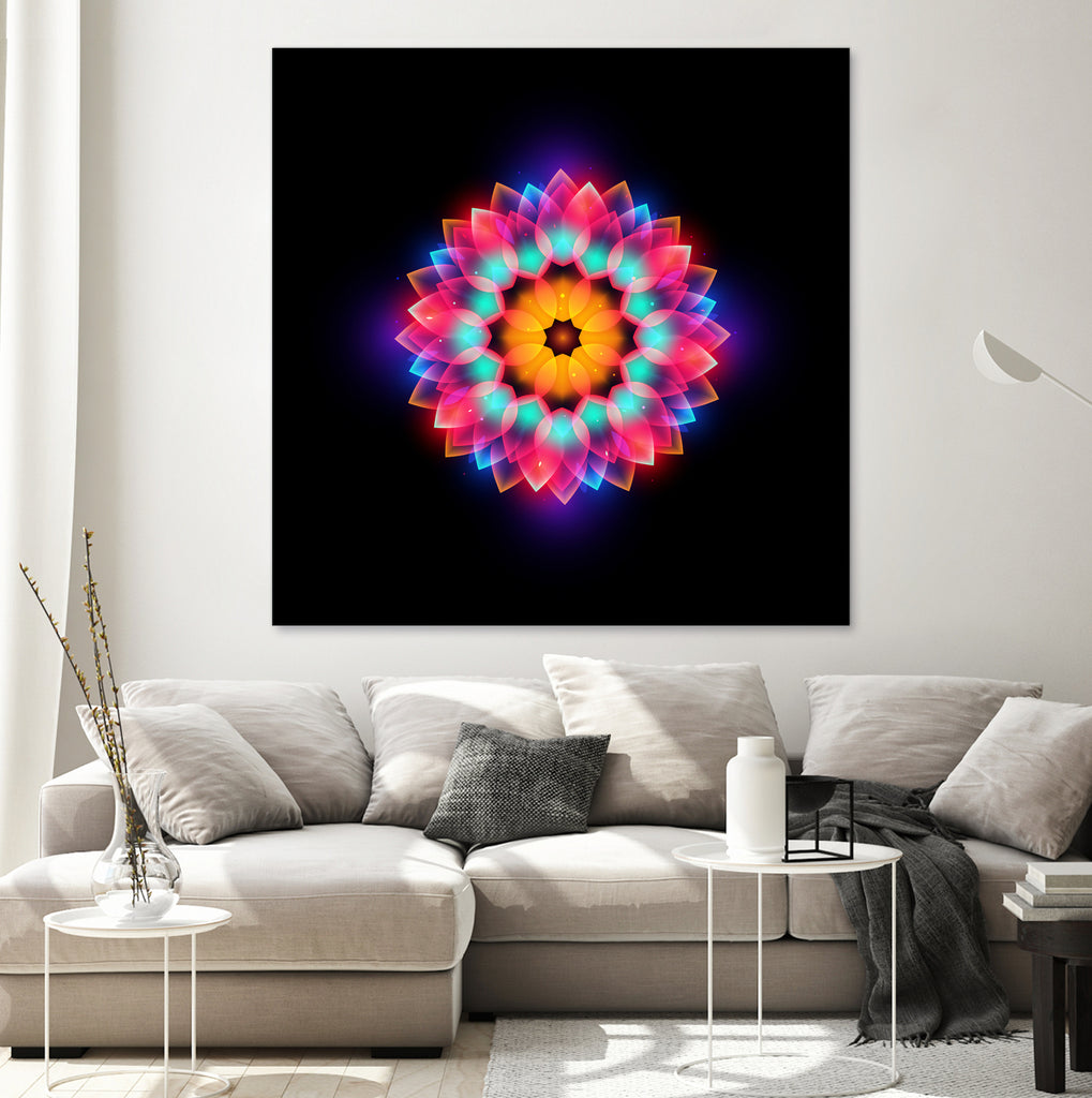 abstract flower3 by Ilya Shapko on GIANT ART - black vector illustration