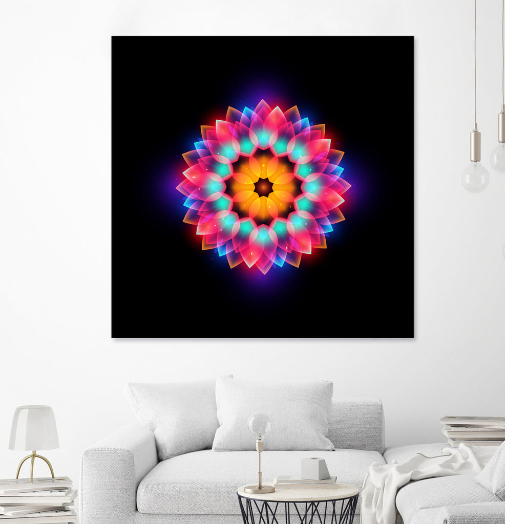 abstract flower3 by Ilya Shapko on GIANT ART - black vector illustration