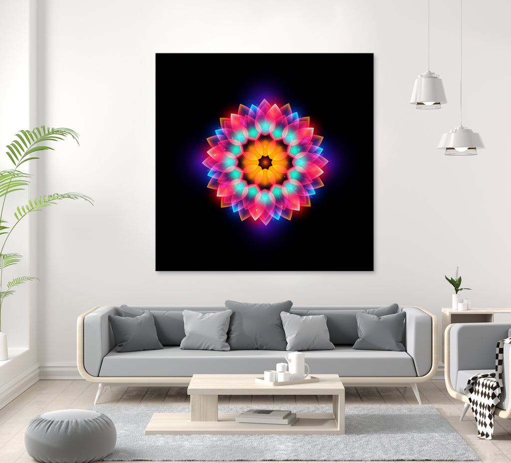 abstract flower3 by Ilya Shapko on GIANT ART - black vector illustration