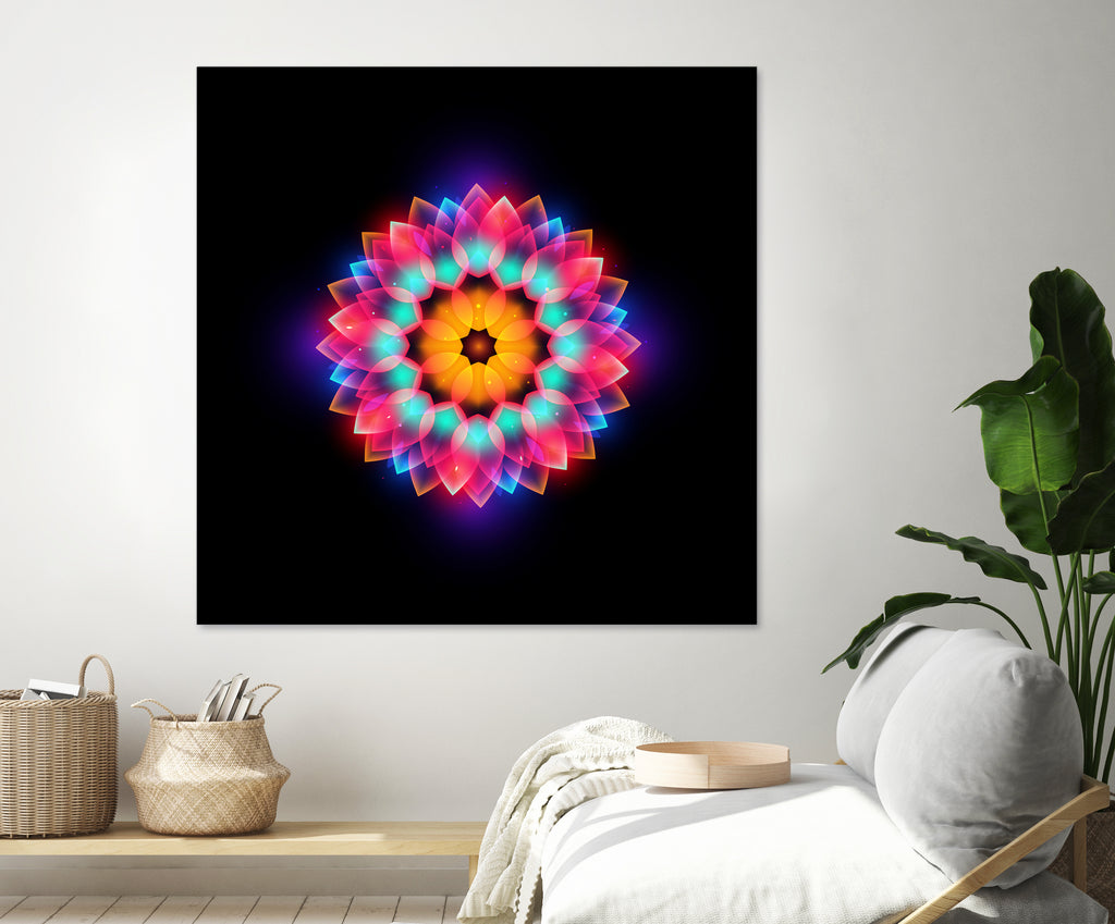 abstract flower3 by Ilya Shapko on GIANT ART - black vector illustration