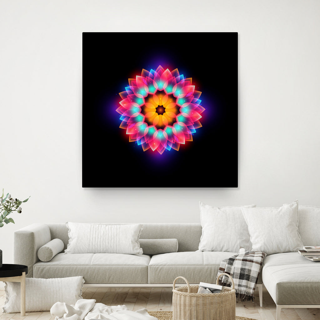 abstract flower3 by Ilya Shapko on GIANT ART - black vector illustration