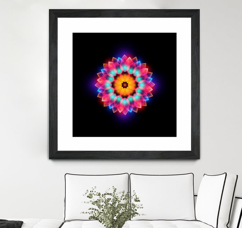 abstract flower3 by Ilya Shapko on GIANT ART - black vector illustration