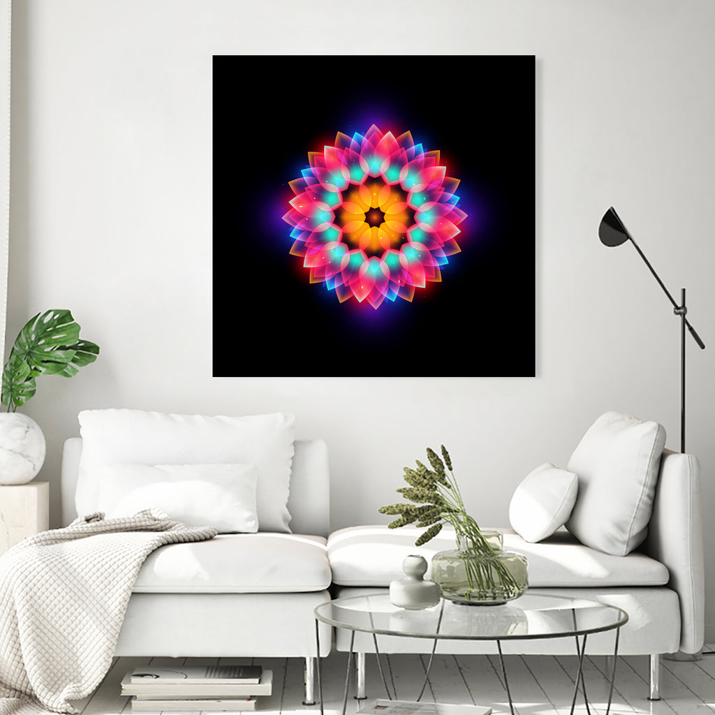 abstract flower3 by Ilya Shapko on GIANT ART - black vector illustration