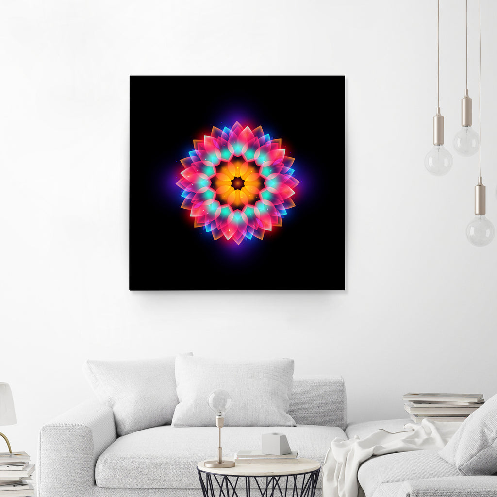 abstract flower3 by Ilya Shapko on GIANT ART - black vector illustration