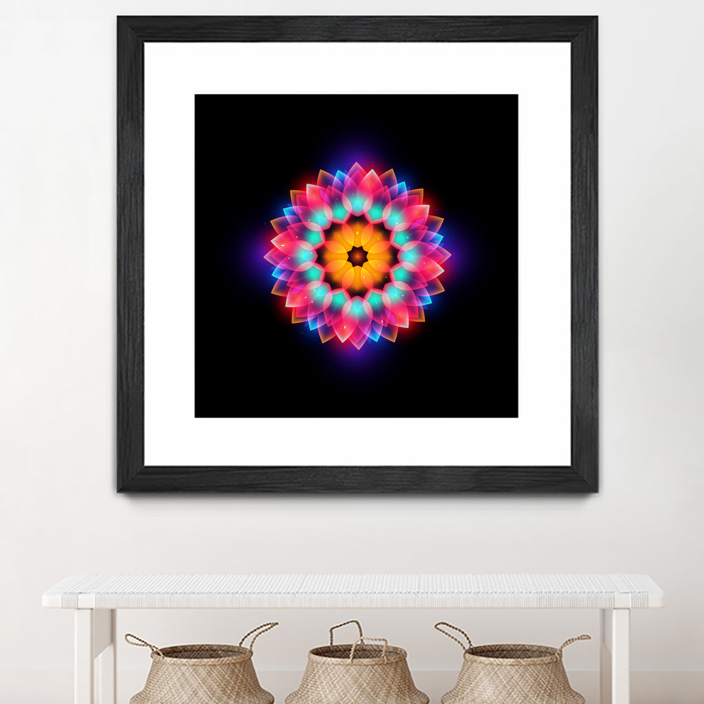 abstract flower3 by Ilya Shapko on GIANT ART - black vector illustration