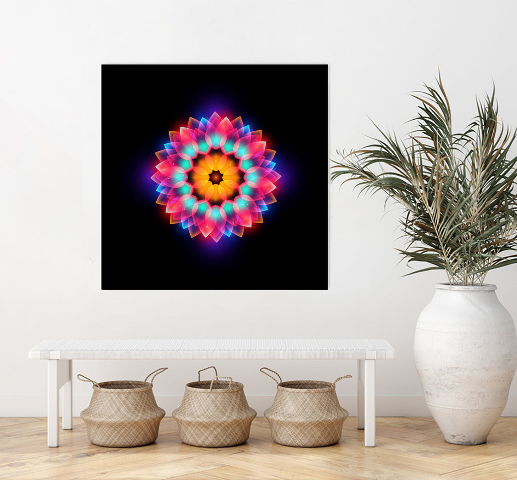 abstract flower3 by Ilya Shapko on GIANT ART - black vector illustration