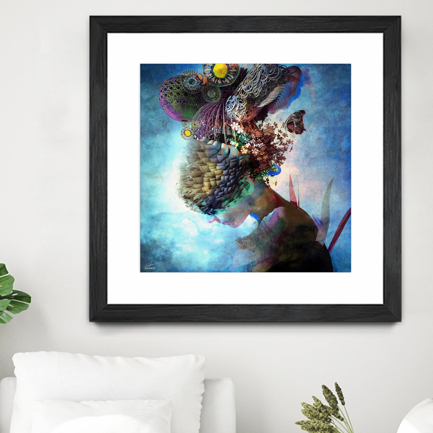 Adhyasa by Archan Nair on GIANT ART - blue 3d art