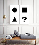 What's next ? Abstract Minimal Black and White Art by Emmanuel Signorino on GIANT ART - black digital painting