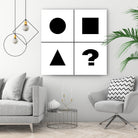 What's next ? Abstract Minimal Black and White Art by Emmanuel Signorino on GIANT ART - black digital painting