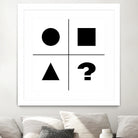 What's next ? Abstract Minimal Black and White Art by Emmanuel Signorino on GIANT ART - black digital painting