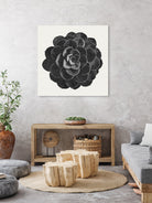Black Marble Succulent Plant by amini 54 on GIANT ART - black digital painting