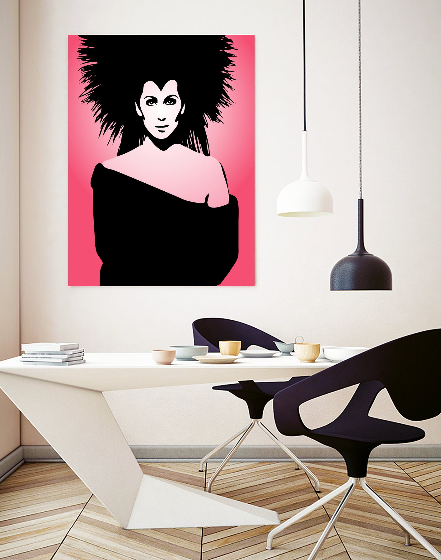 Cher | Pop Art by William Cuccio on GIANT ART - pink digital drawing