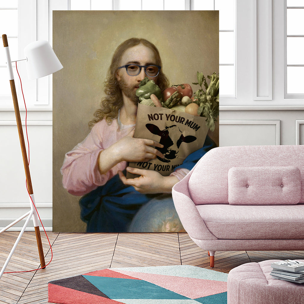 New Religion by José Luis Guerrero on GIANT ART - pink digital painting