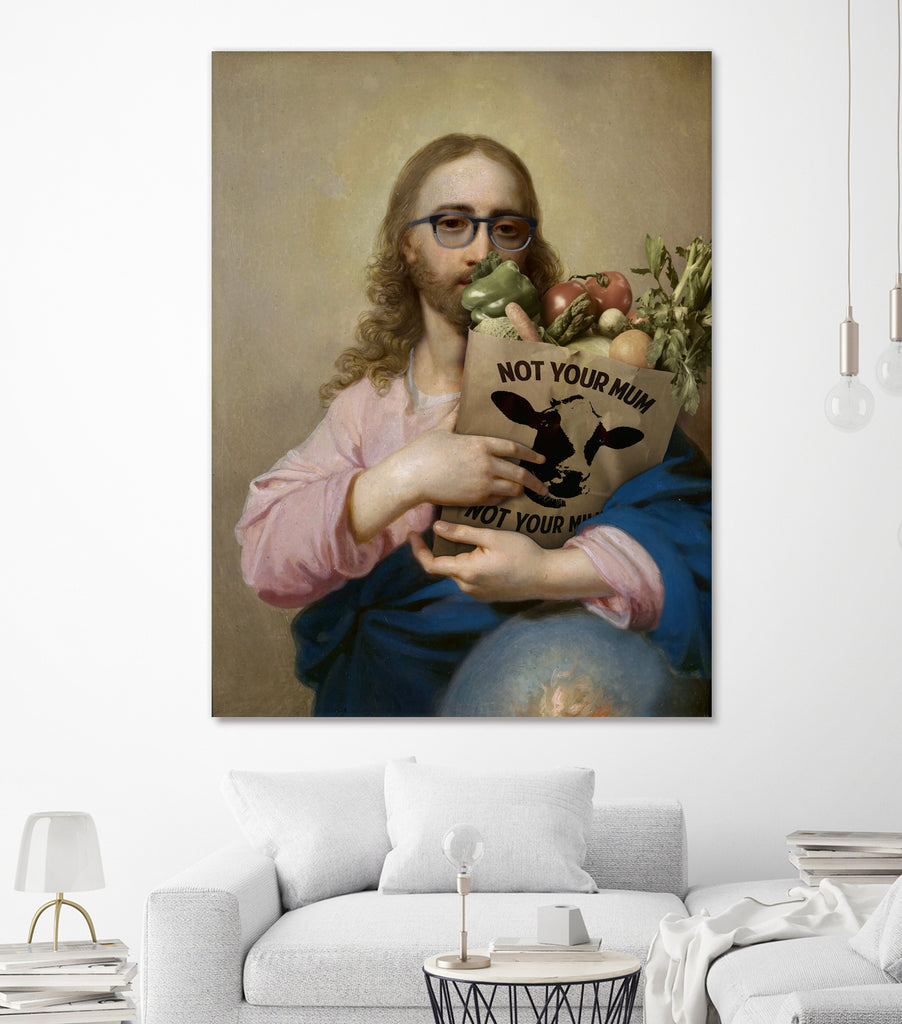 New Religion by José Luis Guerrero on GIANT ART - pink digital painting