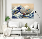 GREAT WAVE by Caterina Lo Cicero on GIANT ART - blue digital drawing