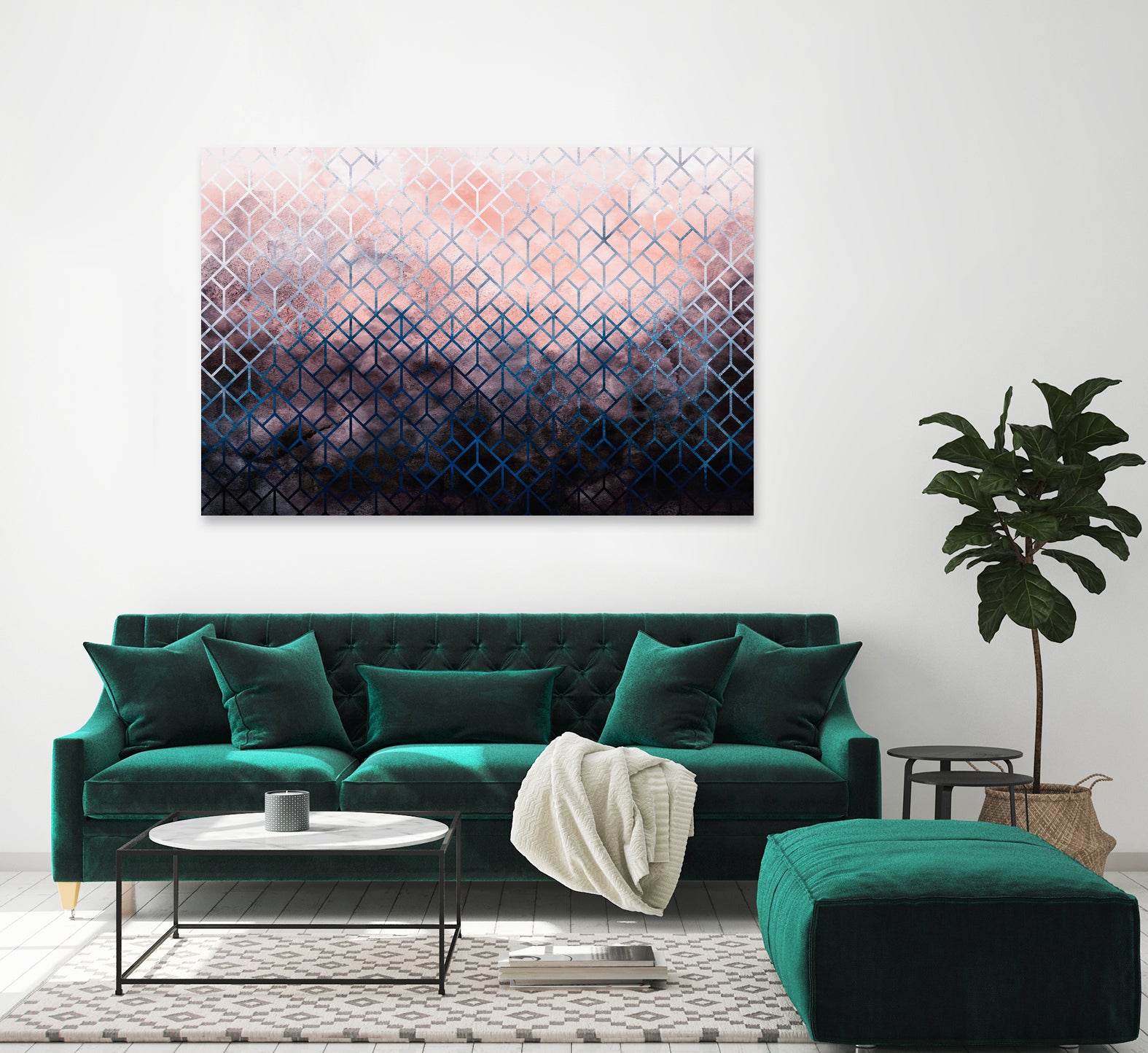 Geometric XI by Tenyo Marchev on GIANT ART - black vector illustration