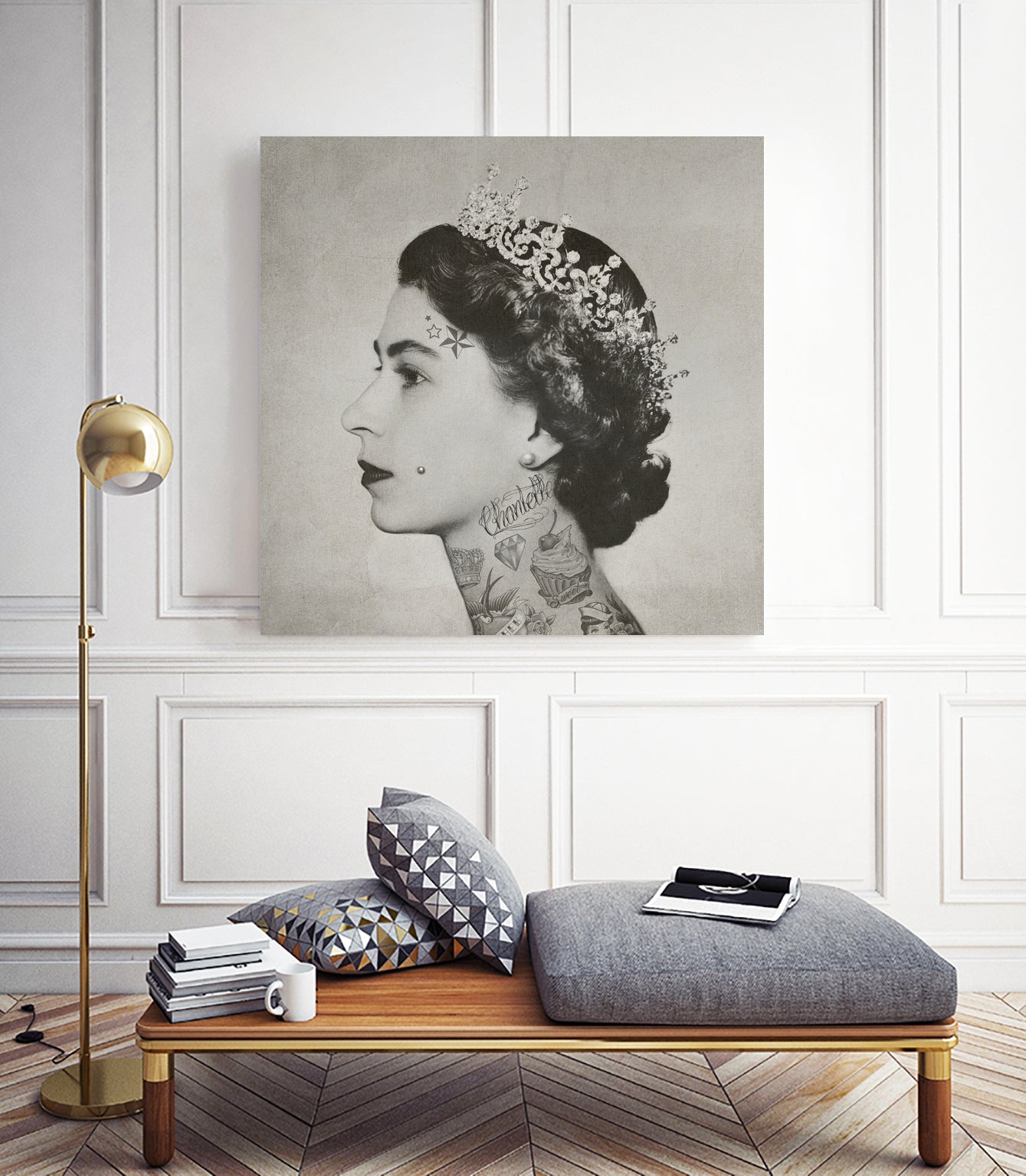 Tattoo Queen by Caterina Lo Cicero on GIANT ART - black digital painting