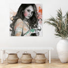 You Lied (nude girl with mandala tattoos) by Marco Paludet on GIANT ART - orange mixed media