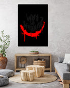 Why so serious? The Joker by gareth mcguckin on GIANT ART - white typography