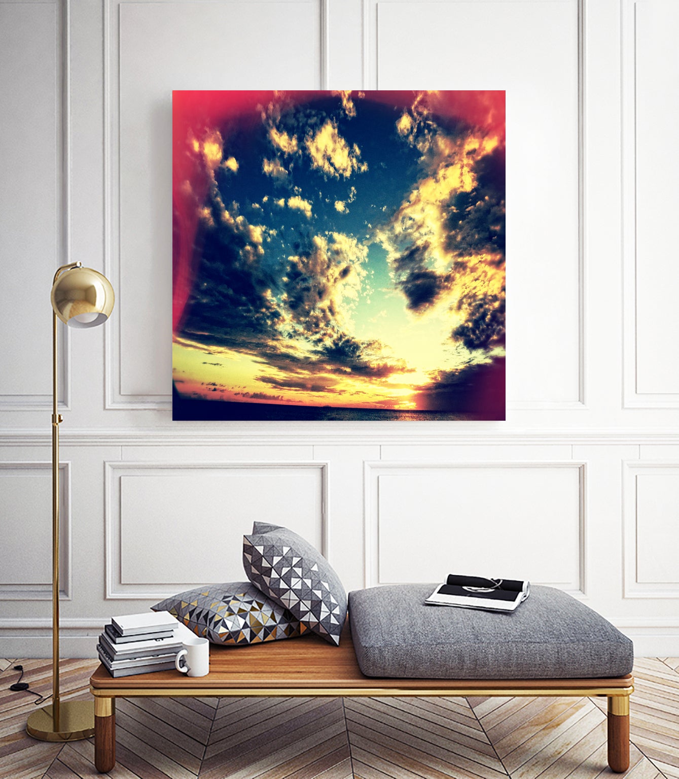 Without Nature We Are Nothing by Jorte Crioni on GIANT ART - blue photo illustration