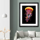 Jellyfish World by David Loblaw on GIANT ART - blue photo illustration