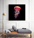 Jellyfish World by David Loblaw on GIANT ART - blue photo illustration