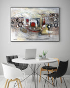 Passer au travers by Sylvie Cloutier on GIANT ART - beige abstract