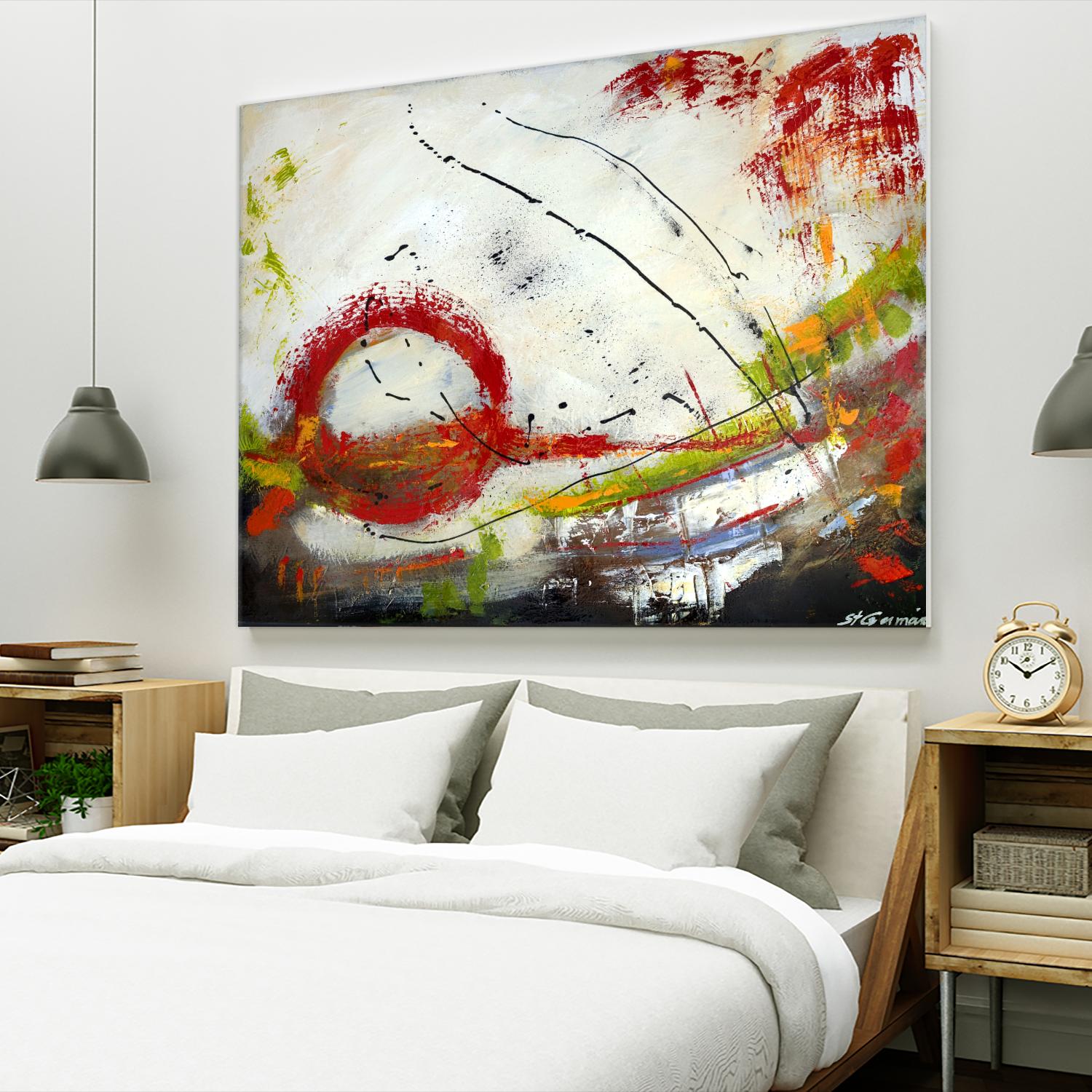 Intense by Carole St-Germain on GIANT ART - red abstract quebec artists