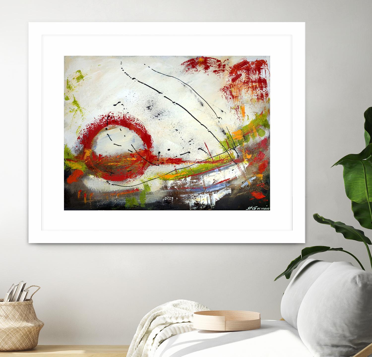 Intense by Carole St-Germain on GIANT ART - red abstract quebec artists