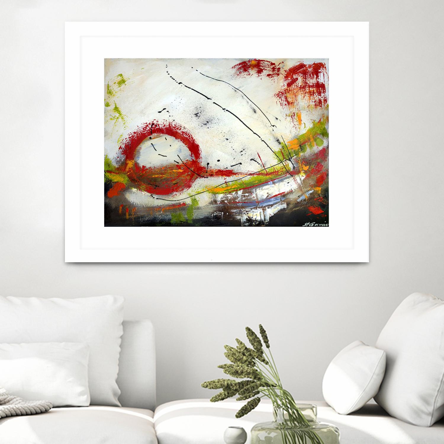 Intense by Carole St-Germain on GIANT ART - red abstract quebec artists