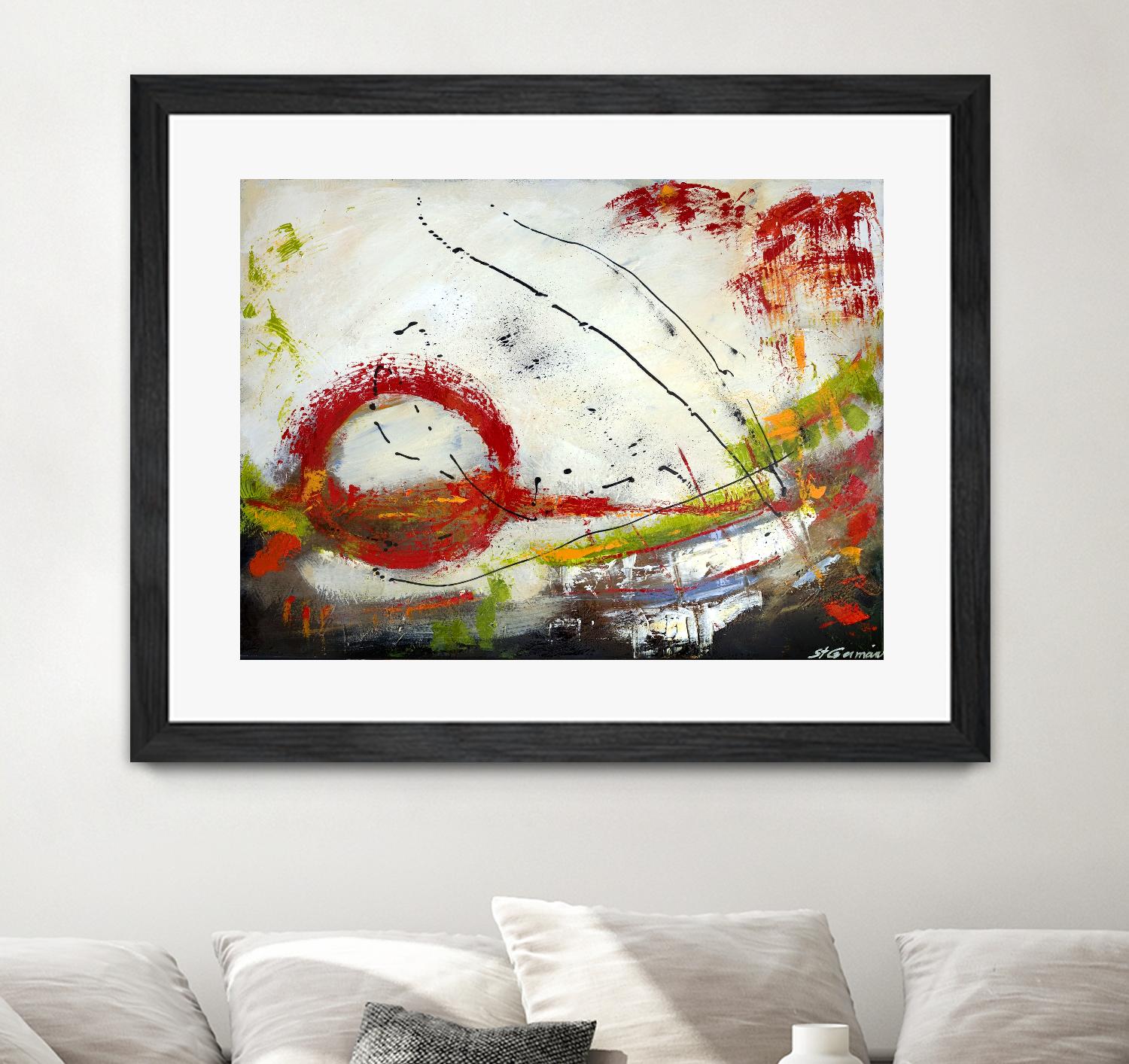 Intense by Carole St-Germain on GIANT ART - red abstract quebec artists