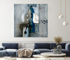 La fonte by Sylvie Cloutier on GIANT ART - blue abstract