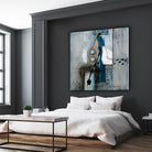 La fonte by Sylvie Cloutier on GIANT ART - blue abstract