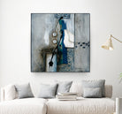 La fonte by Sylvie Cloutier on GIANT ART - blue abstract