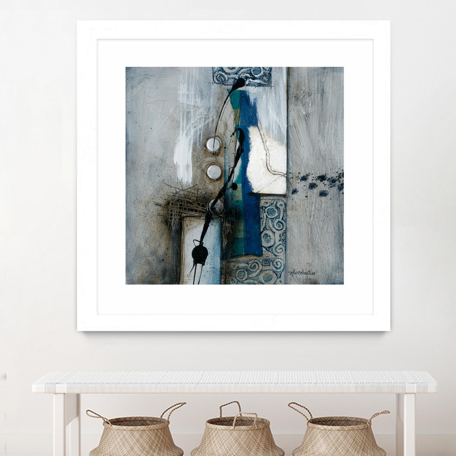 La fonte by Sylvie Cloutier on GIANT ART - blue abstract