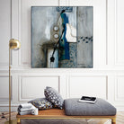 La fonte by Sylvie Cloutier on GIANT ART - blue abstract