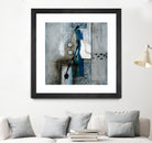La fonte by Sylvie Cloutier on GIANT ART - blue abstract