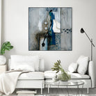 La fonte by Sylvie Cloutier on GIANT ART - blue abstract