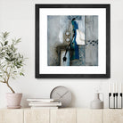 La fonte by Sylvie Cloutier on GIANT ART - blue abstract