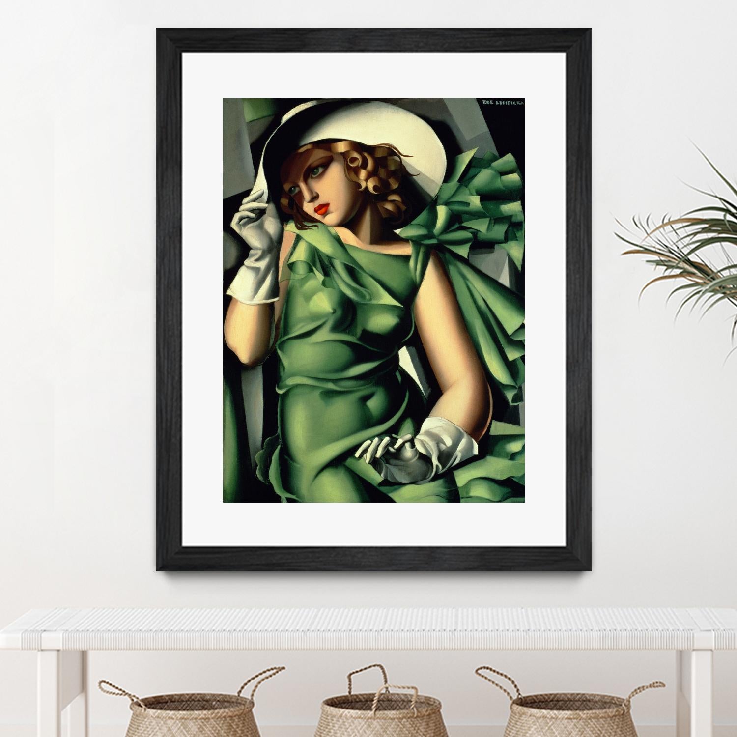 Young Lady with Gloves by Tamara de Lempicka on GIANT ART - beige master
