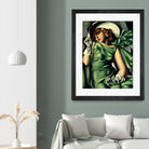 Young Lady with Gloves by Tamara de Lempicka on GIANT ART - beige master