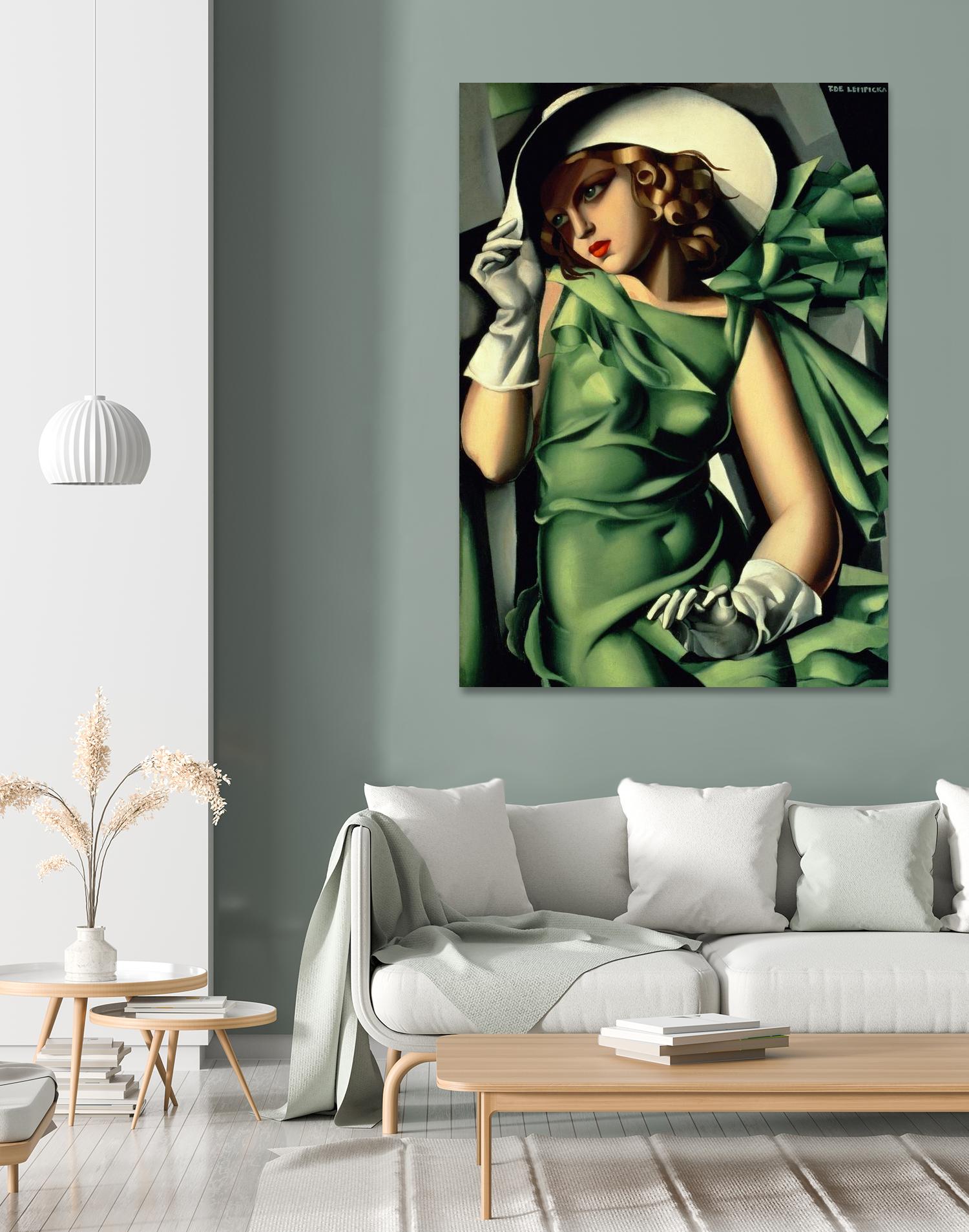 Young Lady with Gloves by Tamara de Lempicka on GIANT ART - beige master