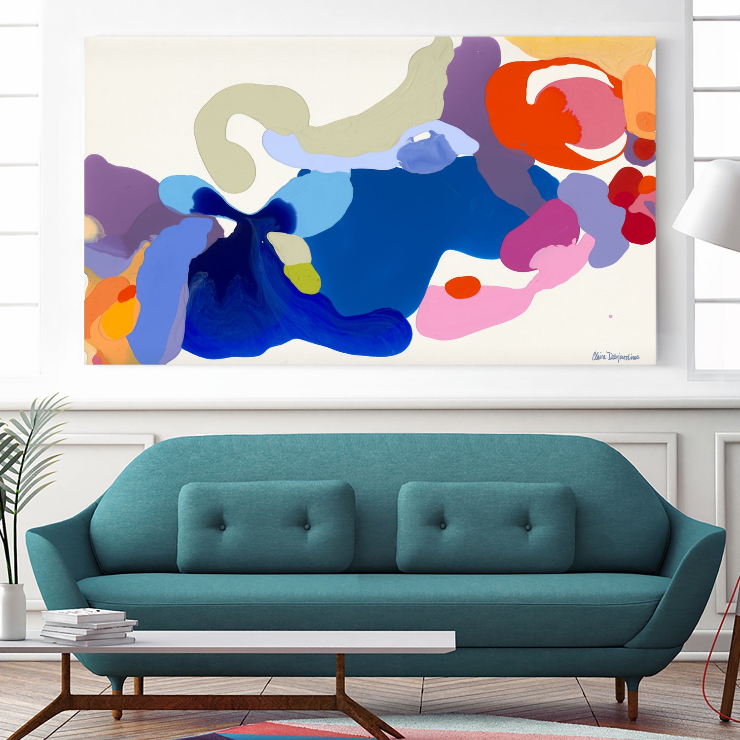 This-is-What-I-Suggest by Clarie Desjardins on GIANT ART - orange abstract