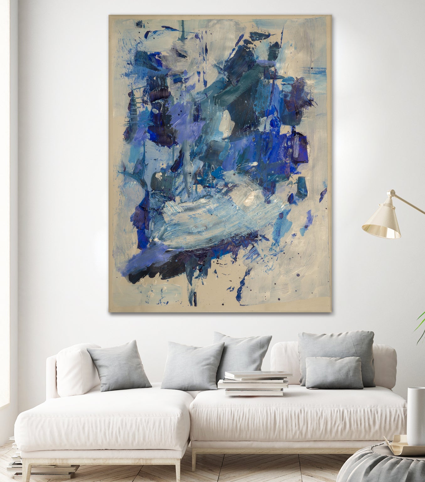 Breathe in the Ocean by Janet London on GIANT ART - blue abstract