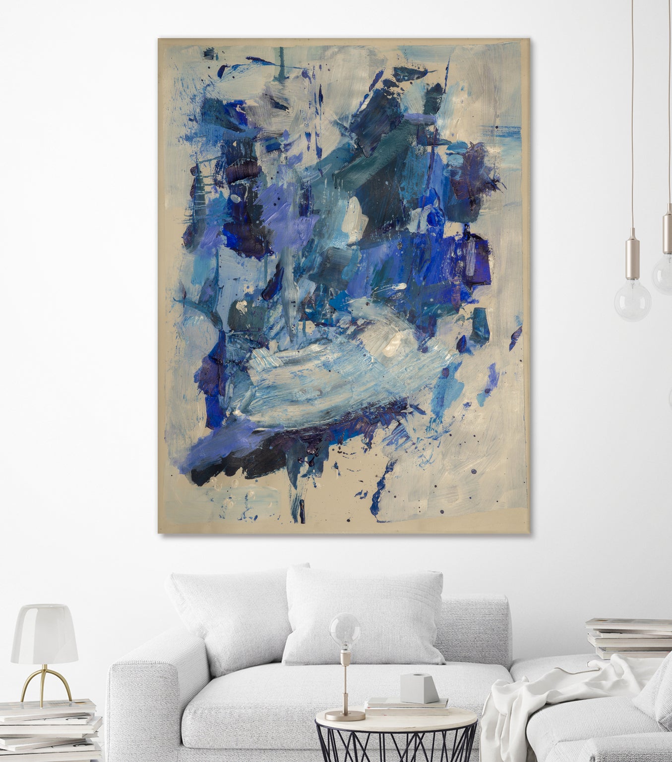 Breathe in the Ocean by Janet London on GIANT ART - blue abstract