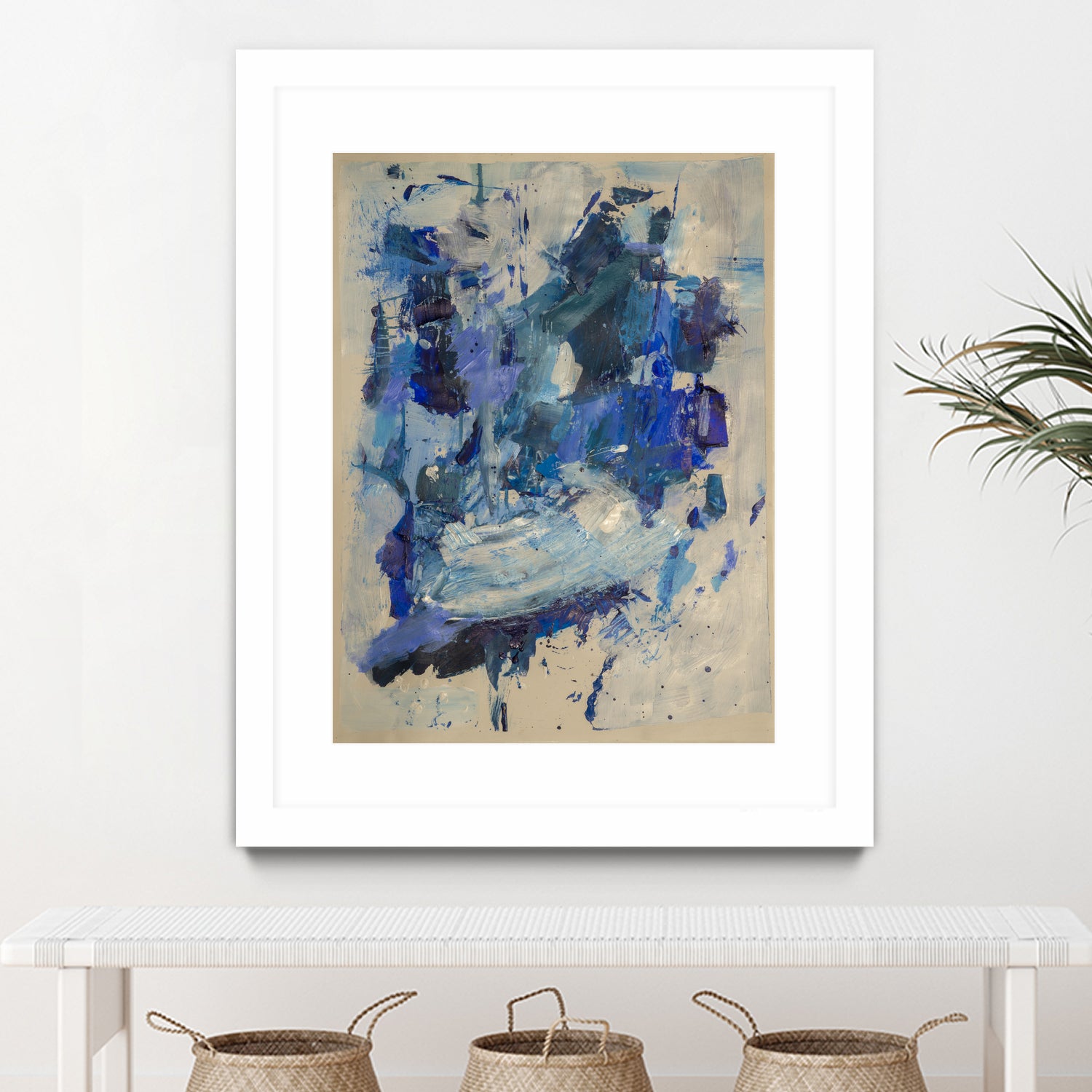 Breathe in the Ocean by Janet London on GIANT ART - blue abstract