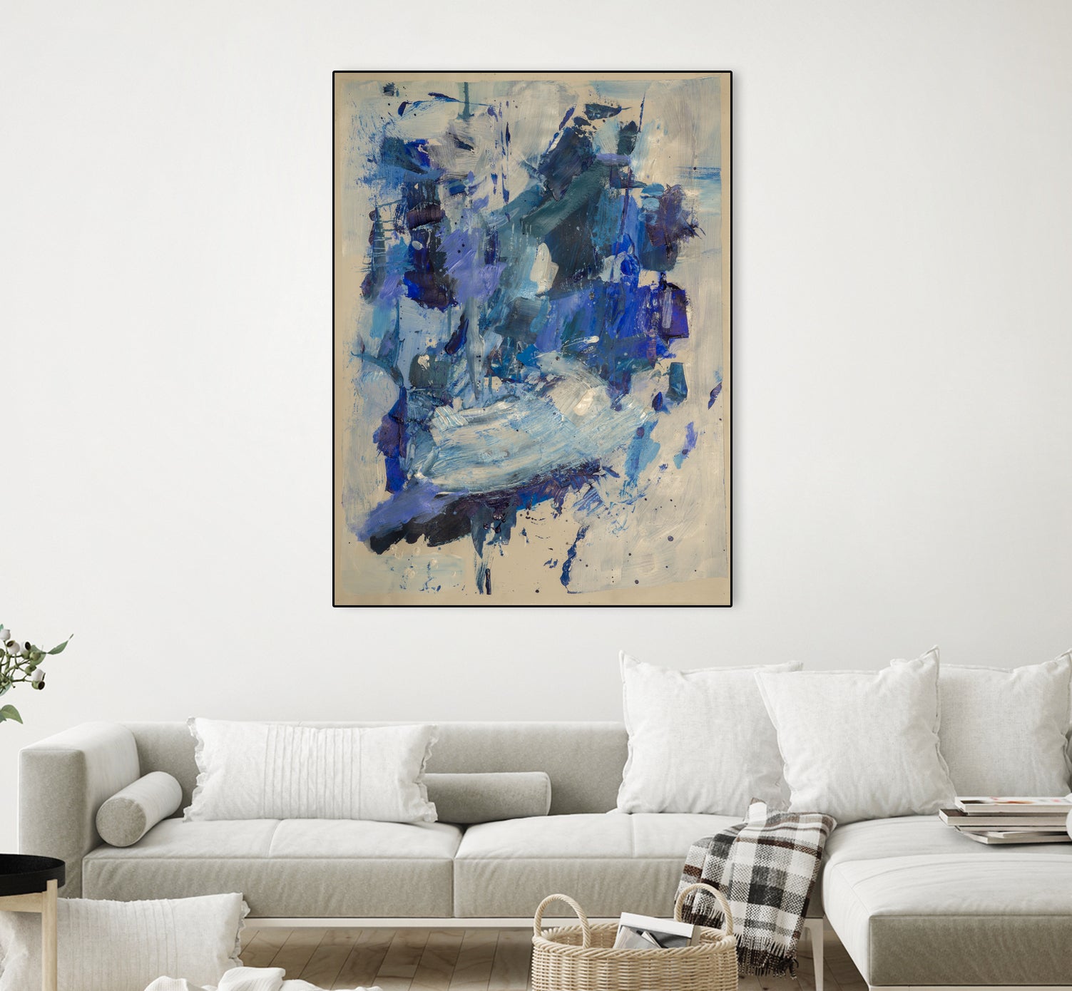 Breathe in the Ocean by Janet London on GIANT ART - blue abstract